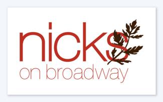 Logo for Nicks on Broadway