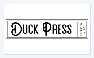 Logo for Duck Press Kitchen and Bar