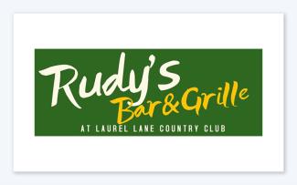 Logo for Rudy's Bar and Grill at Laurel Lane Country Club